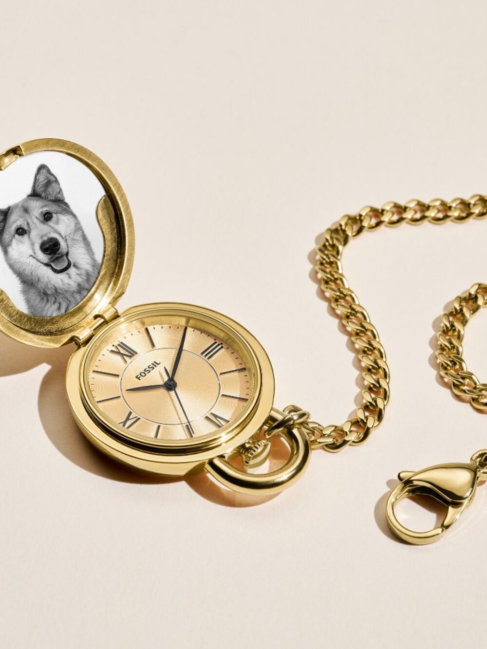 FOSSIL - Locket Jacqueline Watch Necklace - ENGRAVABLE - Picture 8 of 8